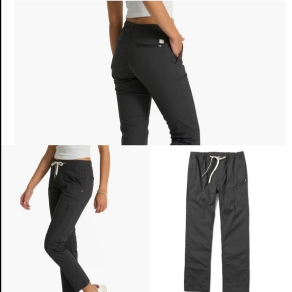 Vuori Women's Ripstop Pant Two Way Organic Stretch Charcoal NWT Athleisure Small - Picture 2 of 16